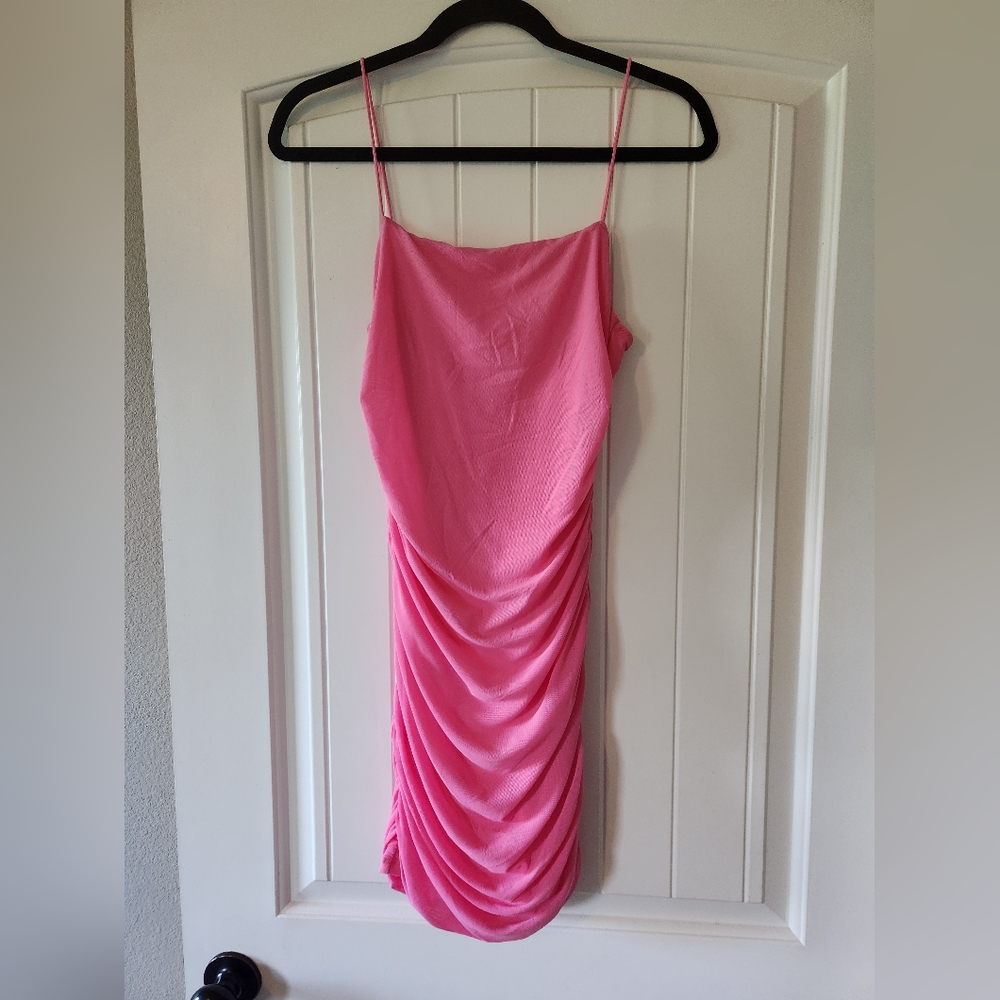 Hello Molly Hot Pink Mini Dress